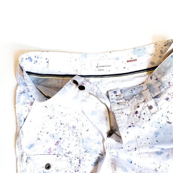 NWT anthropologie wanderer watercolor cargo pants - Picture 4 of 9